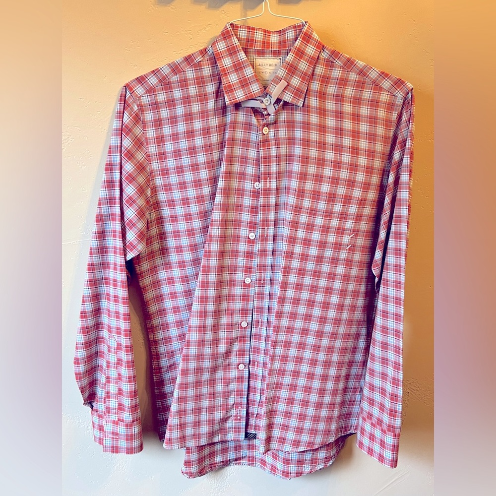 Mens Billy Reid long sleeve button down shirt. Size large